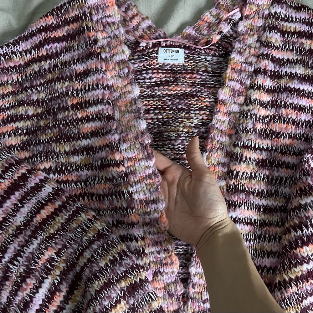 Pink Multi Color Cardigan - Picture 2 of 5